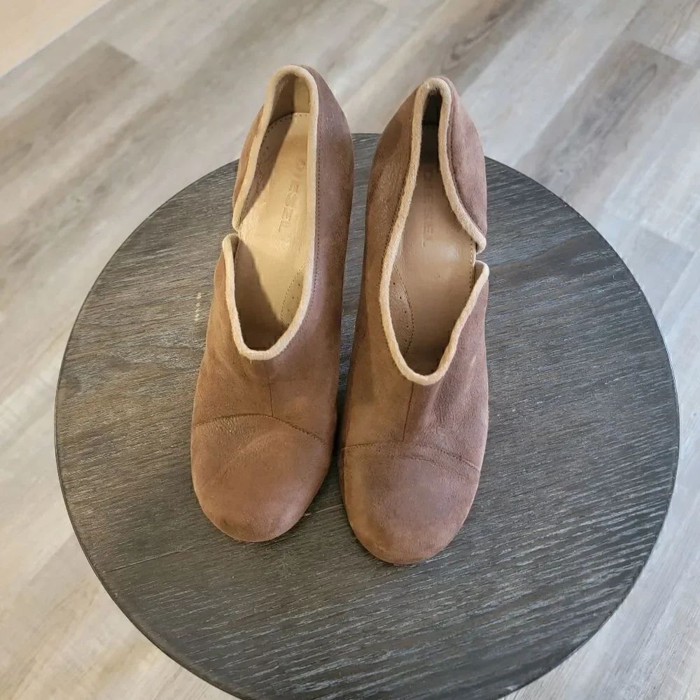 Diesel Mellana distressed leather heels size 9.5